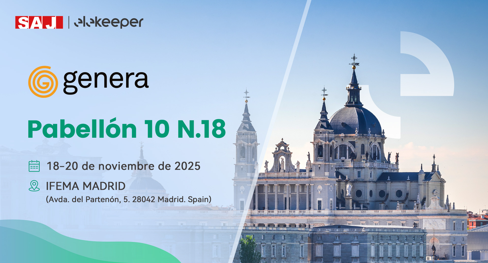 Estamos encantados de regresar a GENERA, la feria líder de energía renovable en España.